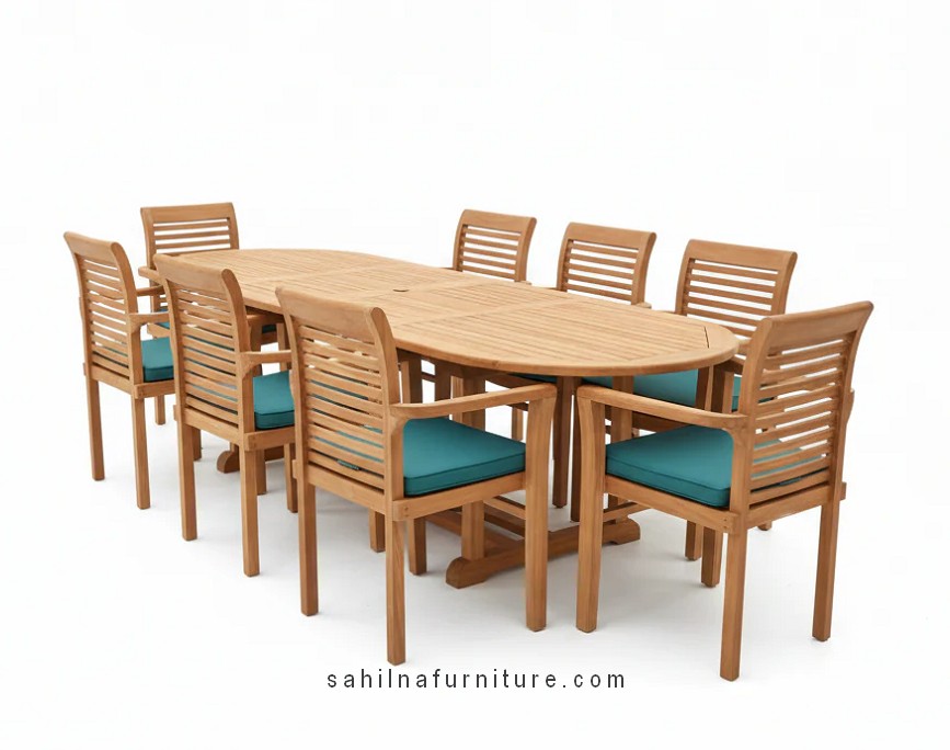 teak patio dining set