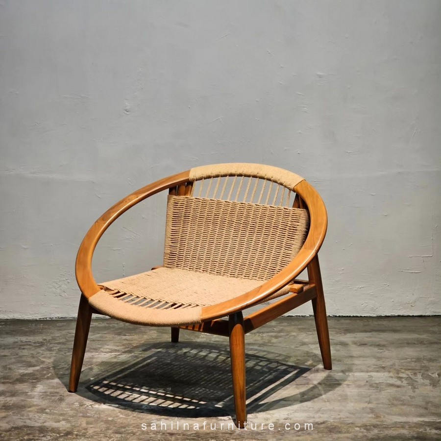 teak accent chair