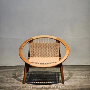 teak wood accent chair