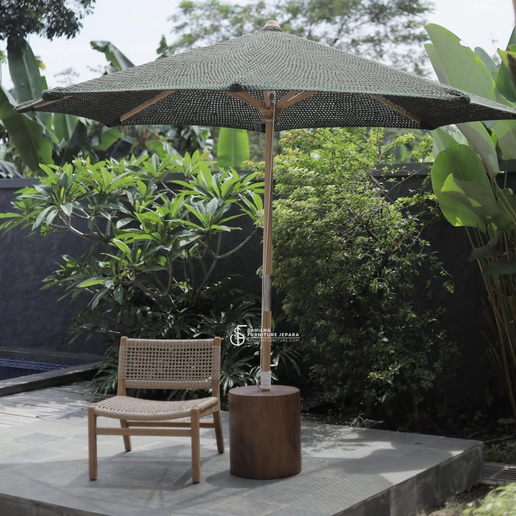 teak garden umbrella