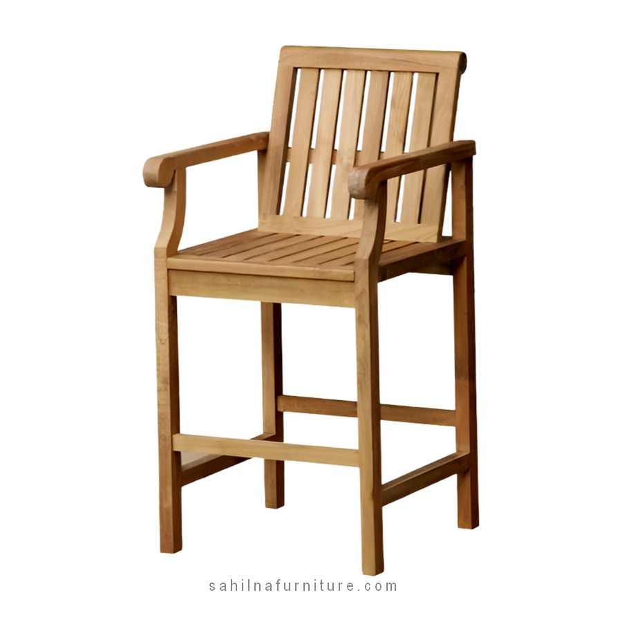 teak patio bar chair