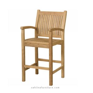 teak patio bar chair
