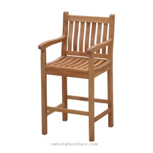 teak patio bar chair