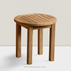 teak outdoor side table