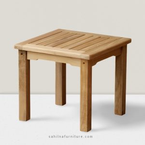teak garden side table