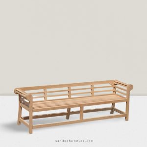 solid wood garden bench