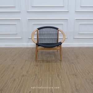 teak and rope easy chair