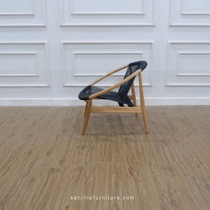 teak and rope easy chair