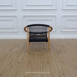teak and rope easy chair