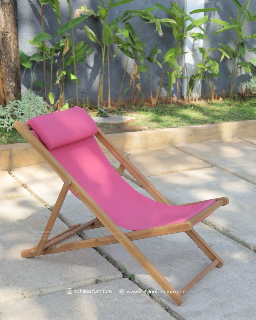 teak folding beach chair