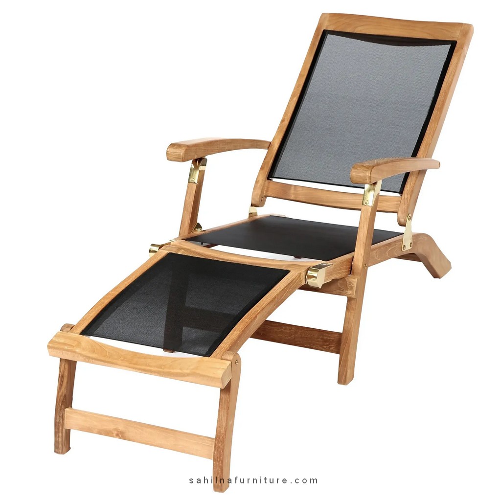 teak garden steamer chair