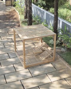 teak outdoor canopy daybed 