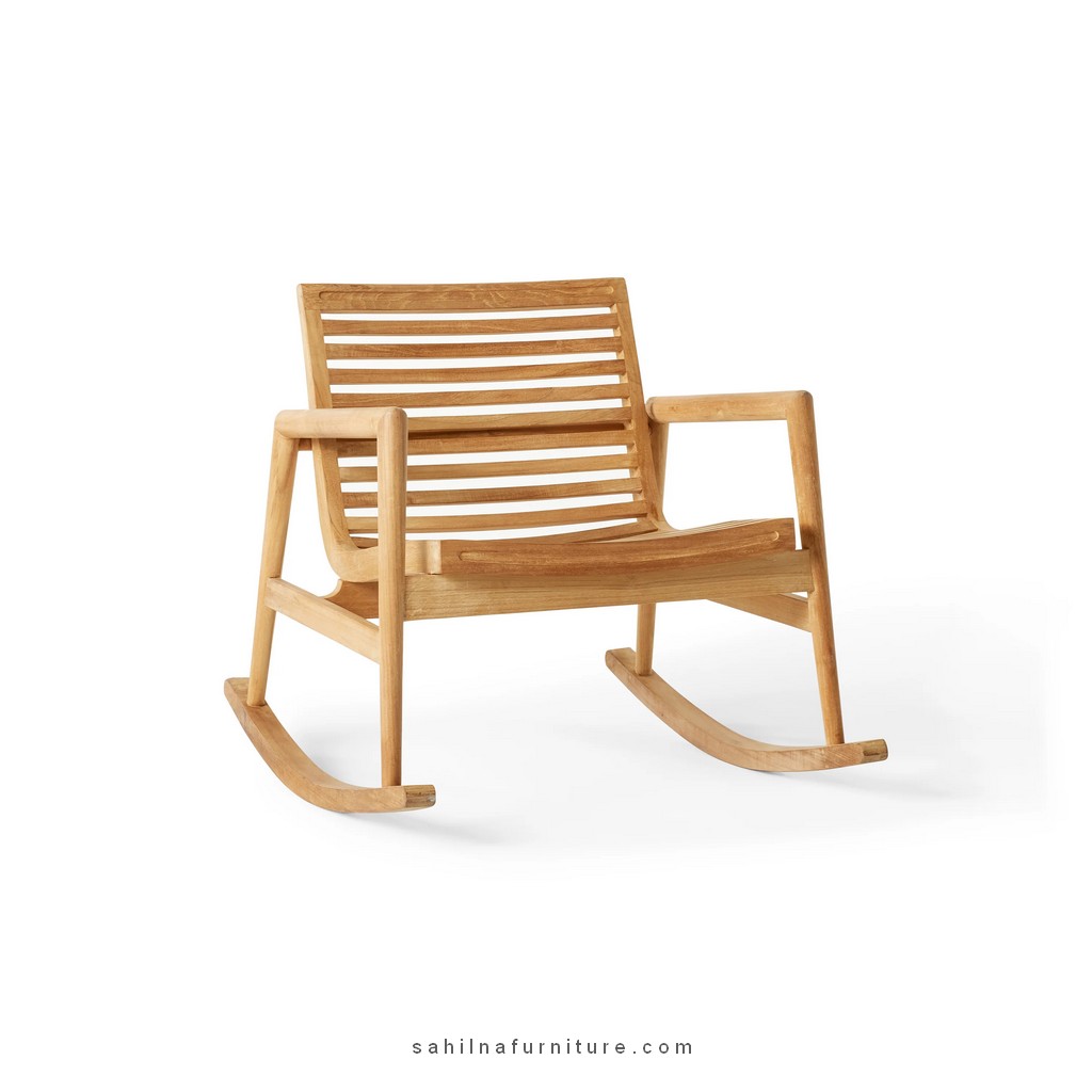 teak outdoor rocking chair