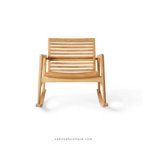 teak outdoor rocking chair
