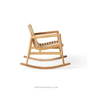 teak outdoor rocking chair