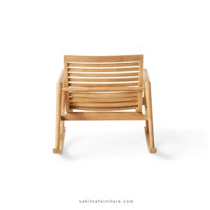 teak outdoor rocking chair