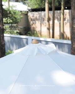 teak outdoor umbrella