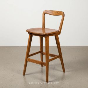 solid teak wood bar stool
