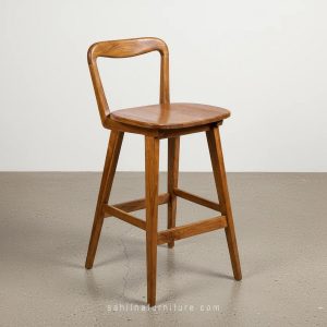 solid teak wood bar stool