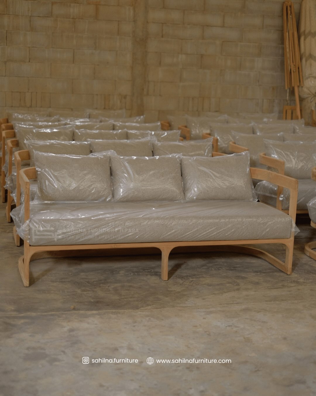 Teak Outdoor Sofa