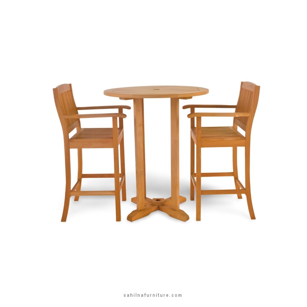 teak outdoor bar set