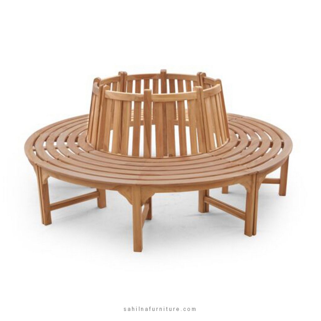 Round Teak Tree Bench