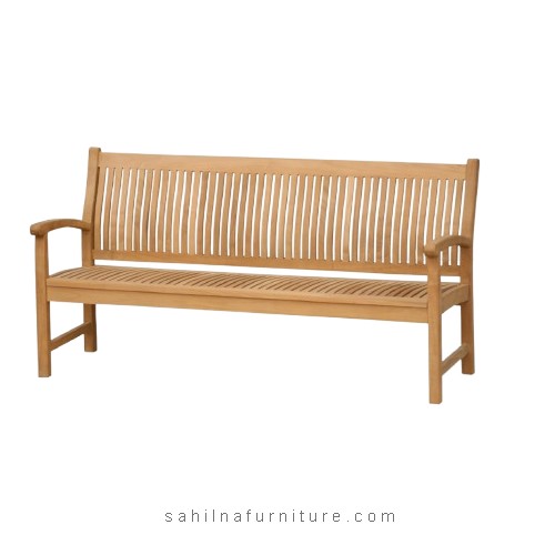 solid wood teak garden bench