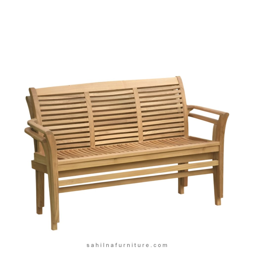 teak garden stacking bench
