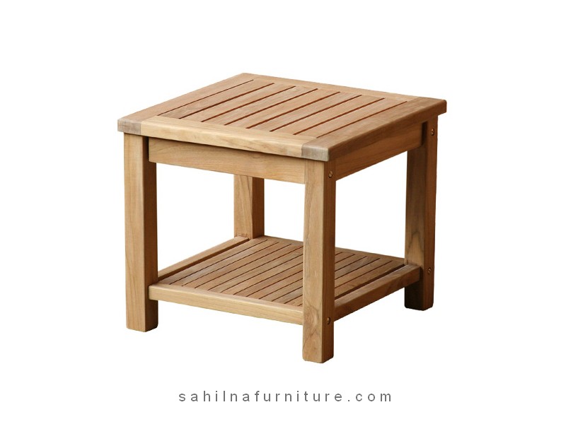 teak patio side table