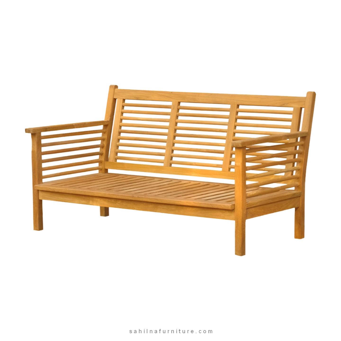 teak wood outdoor lounge bench